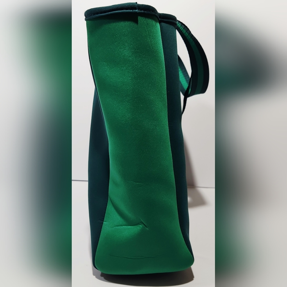 SummerSalt 2 Tone Green Neoprene Tote Bag Double Handle Yoga Gymnastics Workout - Picture 3 of 5